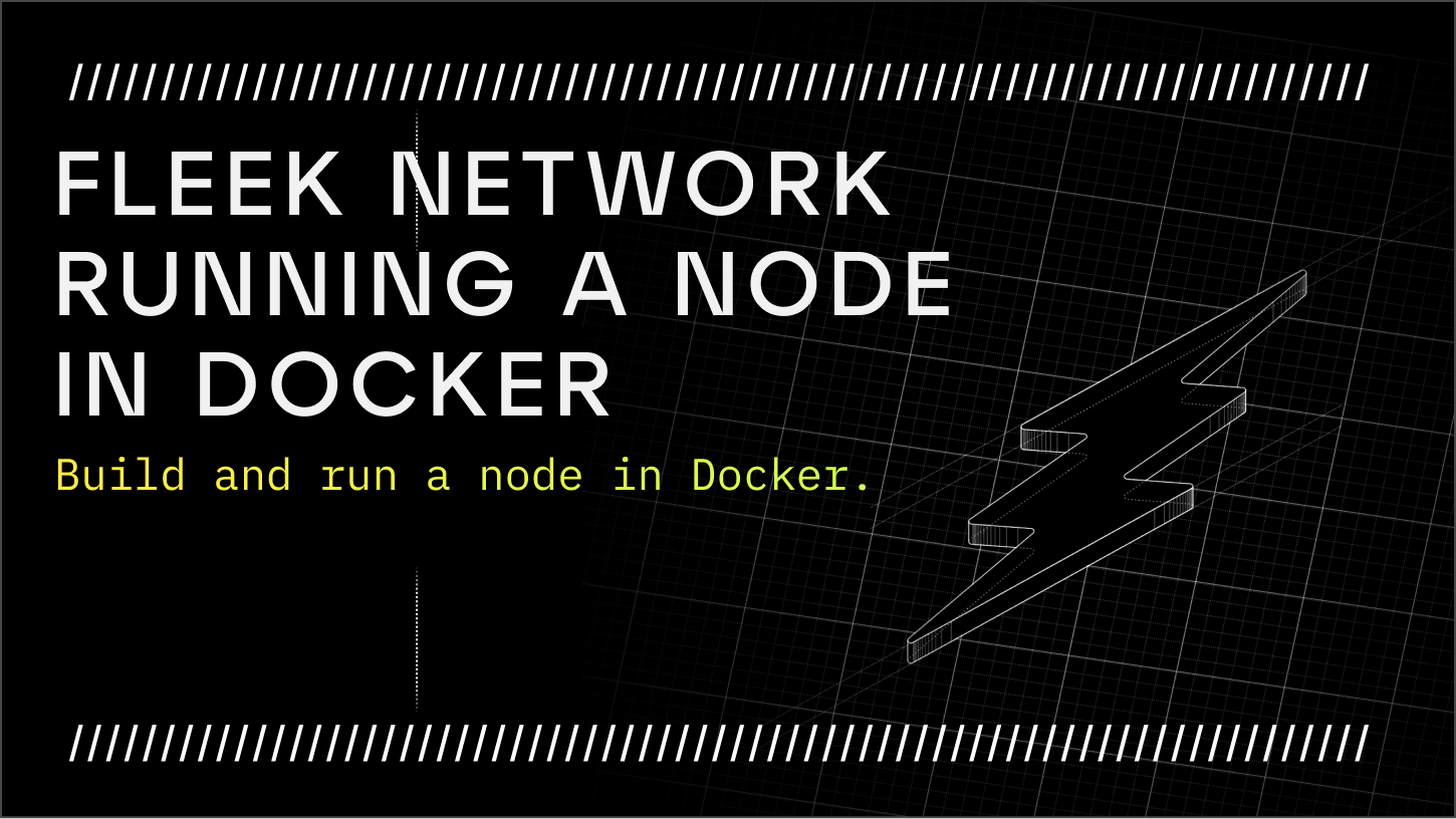 Running a node in Docker